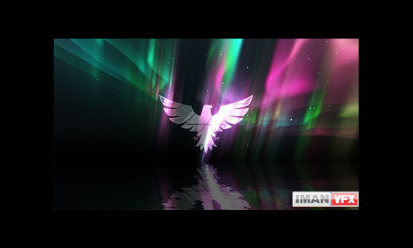 پروژه آماده افترافکت  Aurora Lights Logo