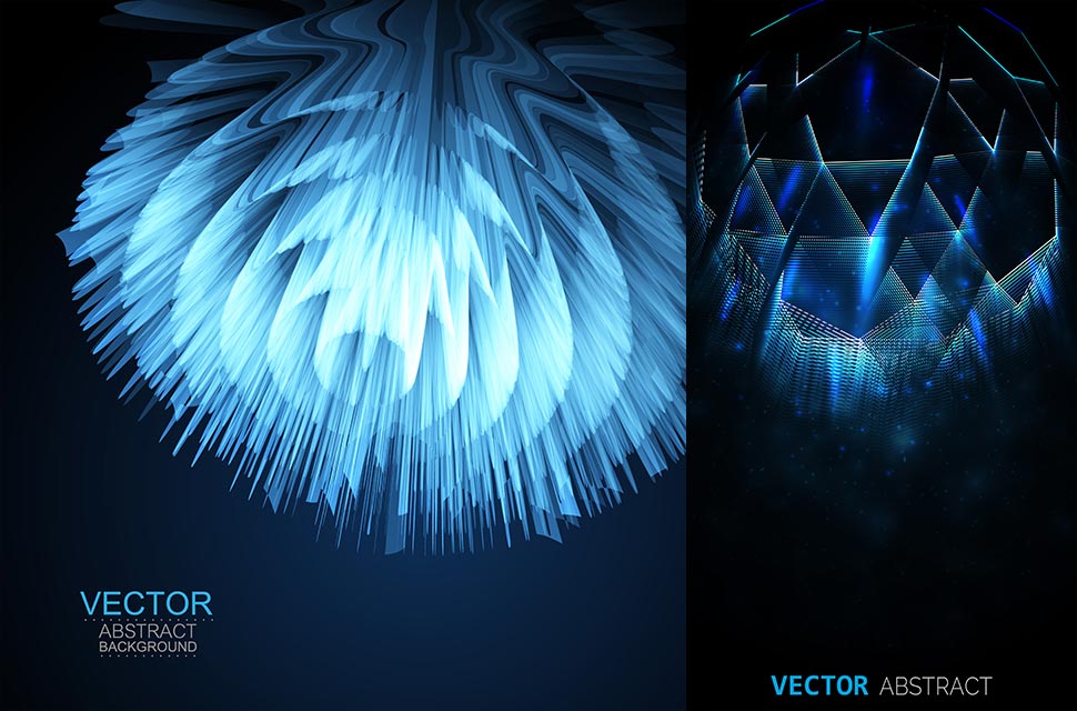 تصاویر بکراند Blue Glowing Backgrounds
