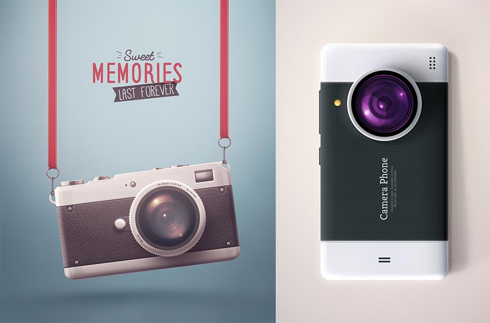 تصاویر وکتور دوربین Camera In Vector