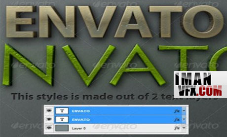 استایل سه بعدی برای فتوشاپ GraphicRiver New 3D Text Styles