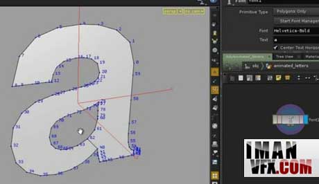 آموزش متحرکسازی متن در SideFX Houdini 