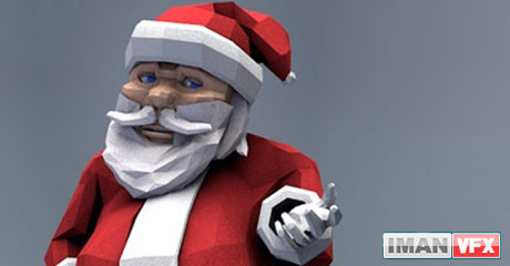 مدل سه بعدی بابانوئل برای Cinema 4d