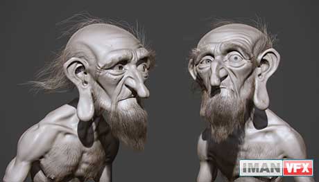 amazing_3d_art_03 هنر شگفت انگیز 3D , مرد کهنسال
