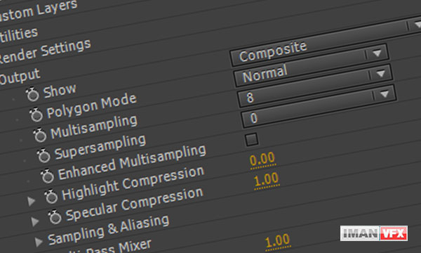ویژگی Supersampling در پلاگین Element 3d