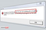 رفع مشکل api-ms-win-crt-runtime-l1-1-0.dll